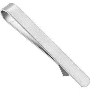 Mens Silver Tie Clip Set 2.2 2.5 Inch Tie Bar Gift Box Formal Wedding Suit